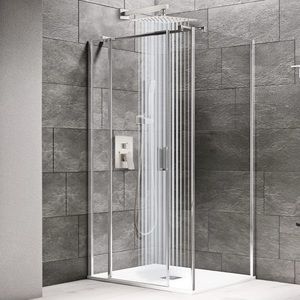 Rainfall showerhead stainless steel brushed nickel finish
